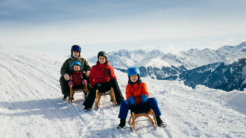 Rodeln Baumgarten - Sonderdach Bezau (c) Benjamin Schlachter - Bregenzerwald Tourismus