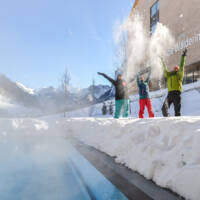 Hotel die Wälderin - Gartenpool im Winter